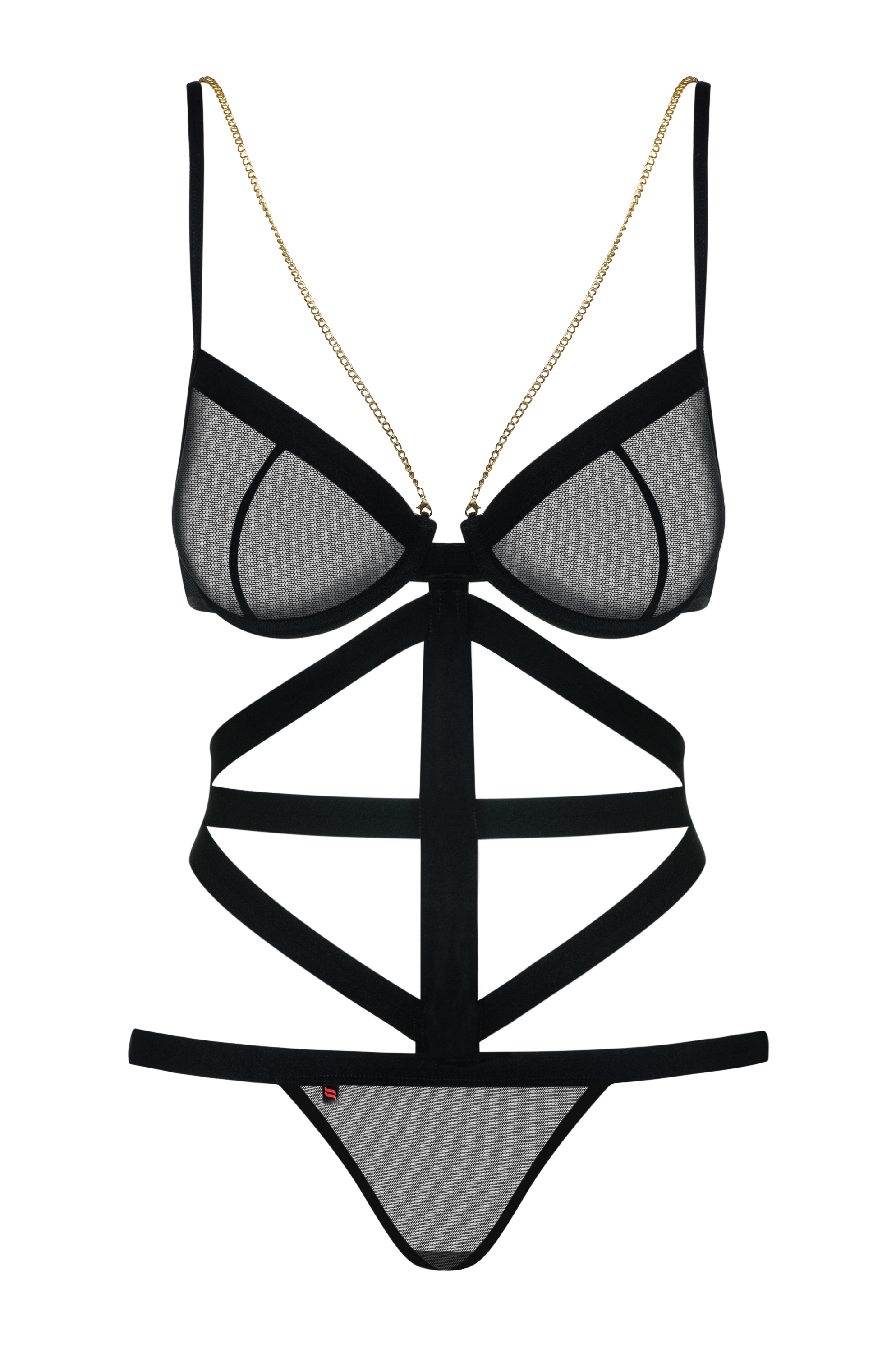 Изображение Obsessive, Польша Соблазнительное черное боди Bondy S/M