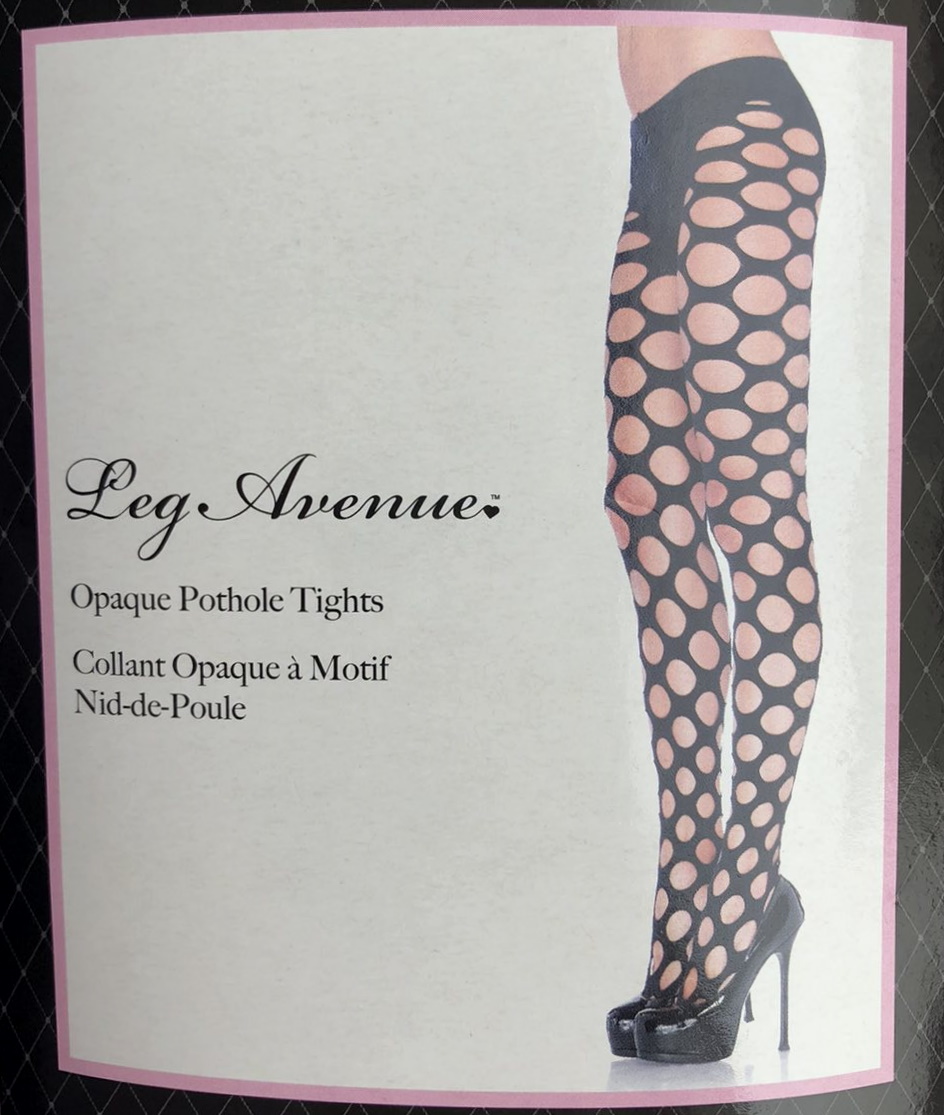 Фото  Колготки с круглыми прорезями Leg Avenue
