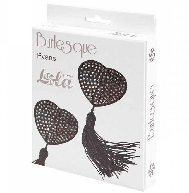 Изображение Lola Toys, Россия Пэстисы с кисточками Burlesque Evans черно-серебристые