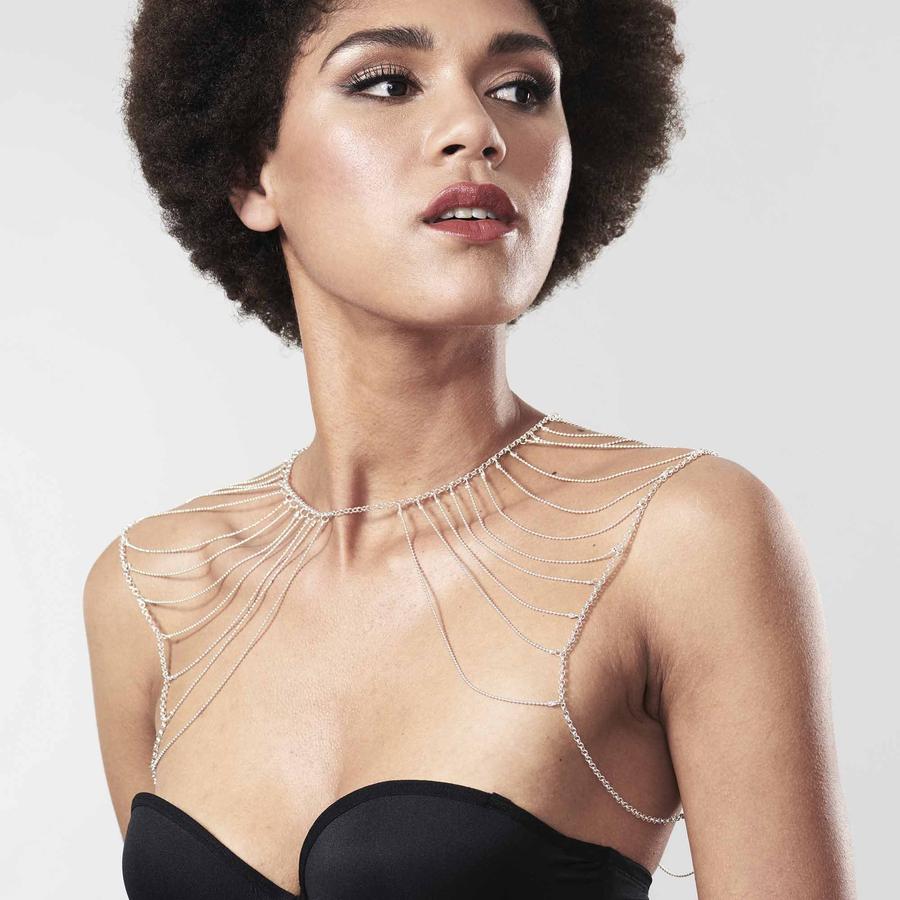 Изображение Bijoux Indiscrets, Испания Бикини-цепочка Bijoux Magnifique Chain Shoulders Back Jewelry Silver серебристая