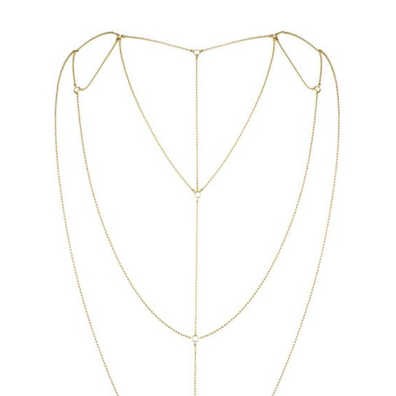 Фото Bijoux Indiscrets, Испания Бикини-цепочка Bijoux Magnifique Back and Cleavage Chain золотая
