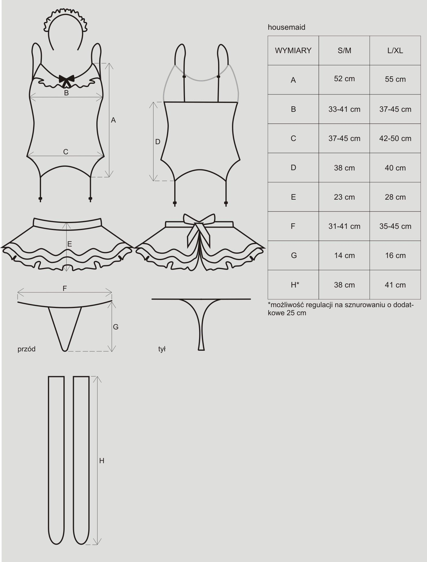 Фото Obsessive, Польша Костюм Горячая горничная Housemaid S/M