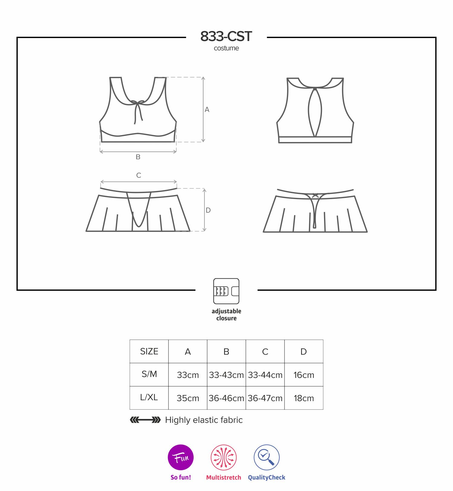 Фото Obsessive, Польша Костюм Дерзкая школьница S/M