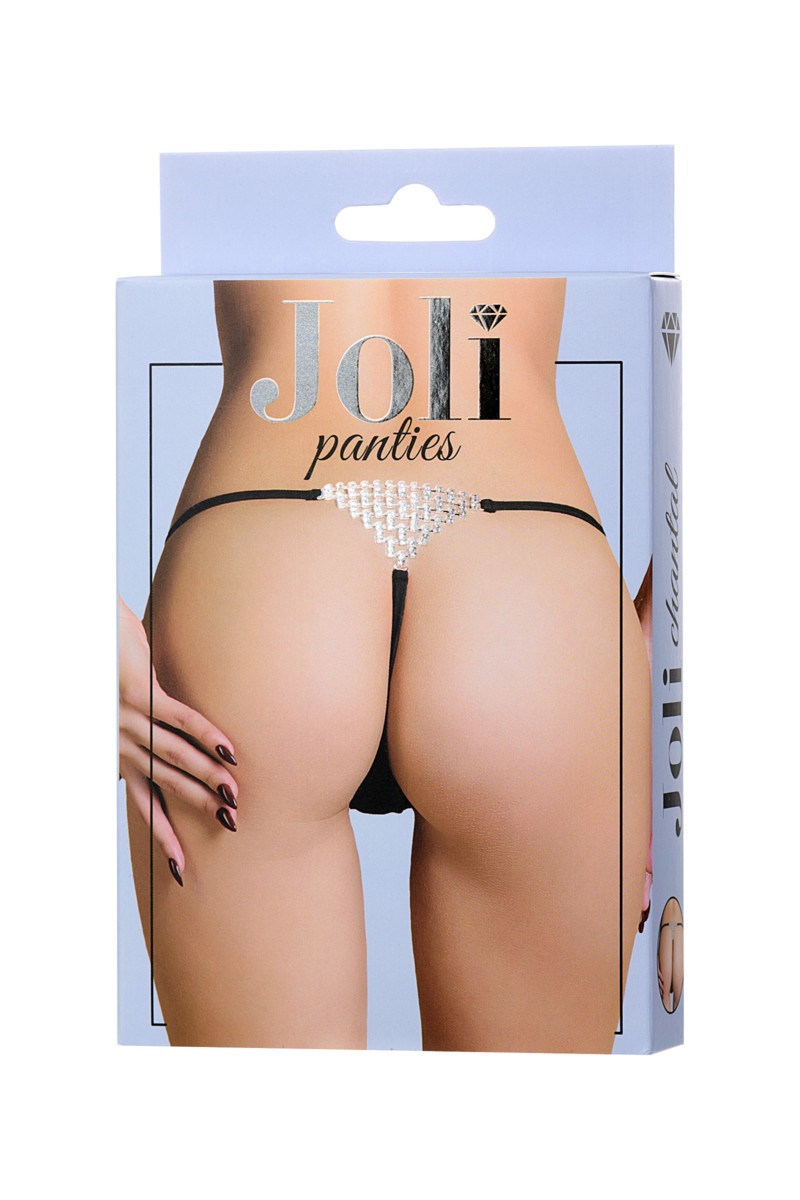 Изображение Joli Трусики со стразами Joli Chantal черного цвета OS