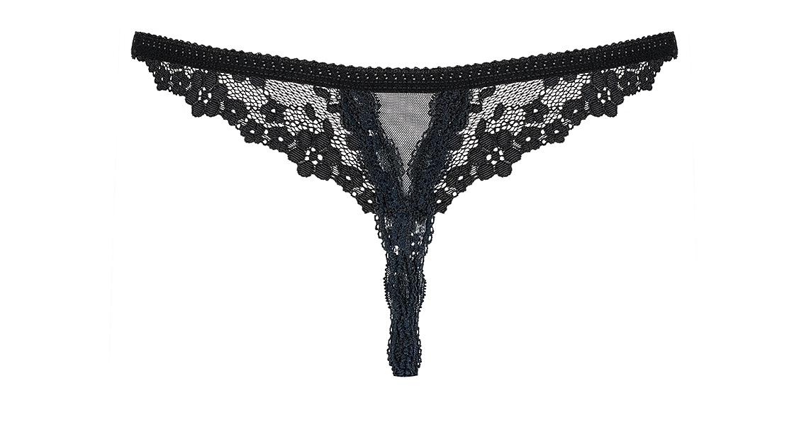 Изображение Obsessive, Польша Черные трусики-стринги с доступом Letica L/XL