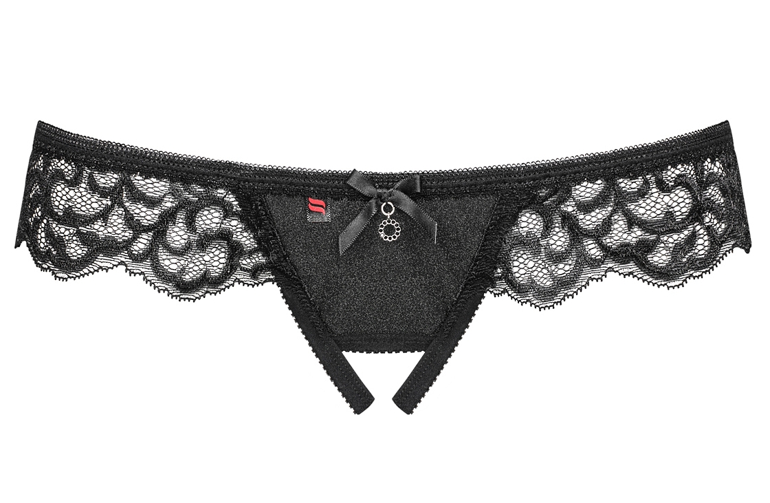 Obsessive, Польша Черные трусики с доступом Laluna L/XL — купить в Минске Фото Obsessive, Польша Черные трусики с доступом Laluna L/XL