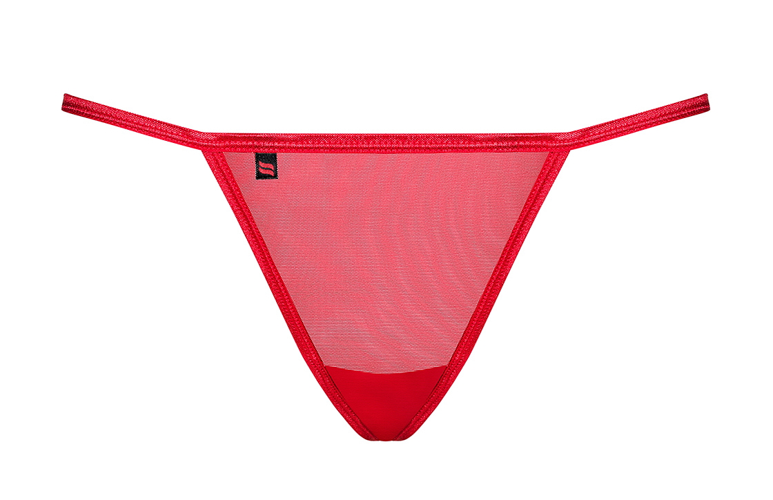 Фото Obsessive, Польша Миниатюрные красные стринги с бантиком на попе Giftella L/XL