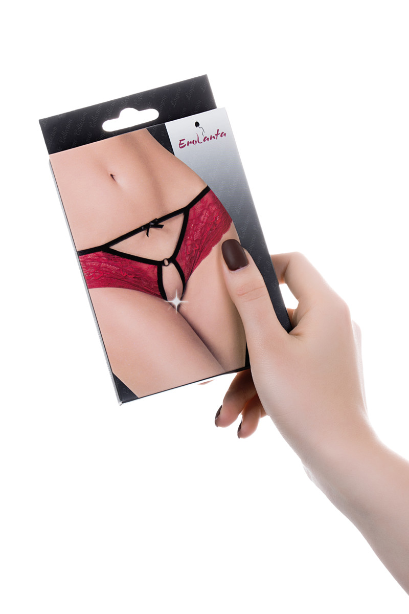 Фото Erolanta Lingerie Эротические кружевные трусики с доступом 50-52 размер