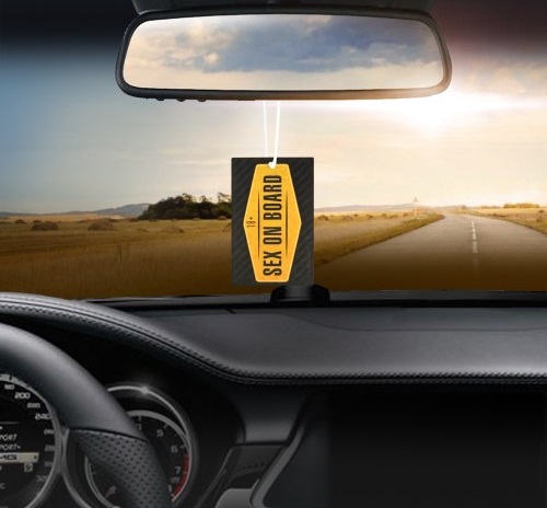 Фото  Ароматизатор в авто бумажный Sexdrive Секс на борту парфюм
