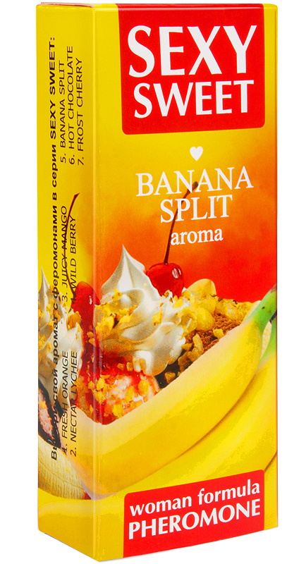 Изображение Биоритм, Россия Парфюмированное средство для тела Sexy Sweet Banana Split с феромонами 10 мл