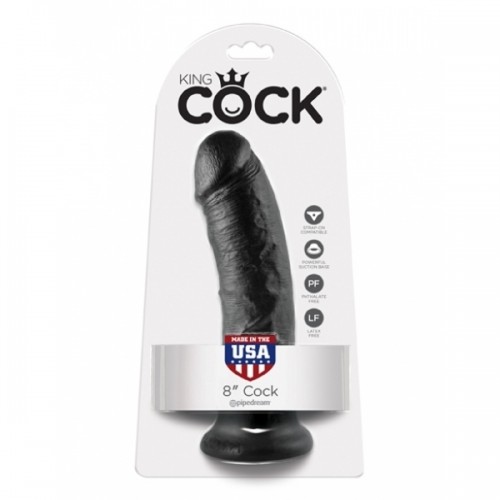 Изображение PipeDream, США Фаллоимитатор King Cock 8 in Cock  черный с присоской