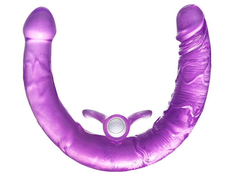 Фото  Двусторонний фаллоимитатор с вибропулей Toyfa Double Dildo
