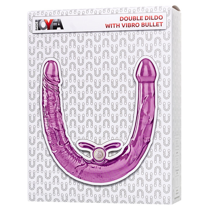 Фото  Двусторонний фаллоимитатор с вибропулей Toyfa Double Dildo