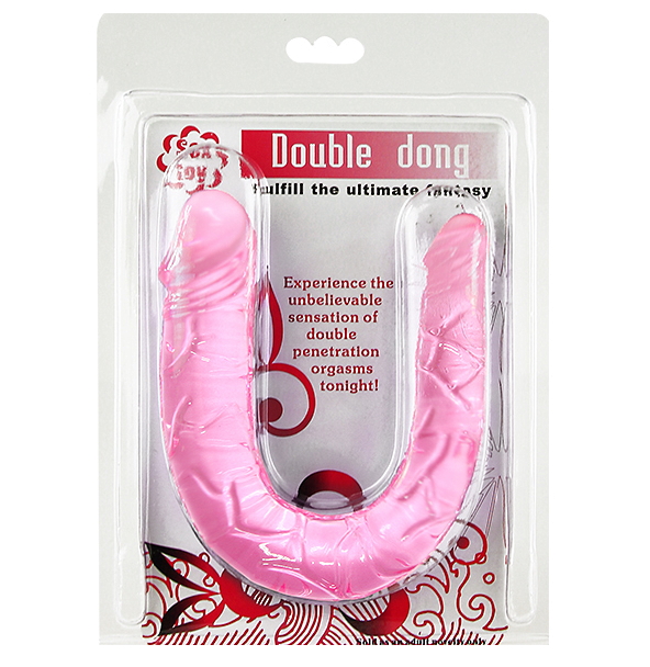 Изображение Baile, Китай Двухголовый фаллоимитатор Double Dong голубой 30 см