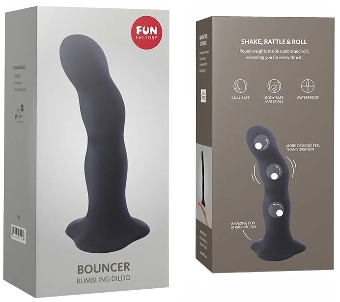 Fun Factory, Германия Фаллос Fun Factory Bouncer со смещенным центром тяжести черный 18 см — купить в Минске Изображение Fun Factory, Германия Фаллос Fun Factory Bouncer со смещенным центром тяжести черный 18 см