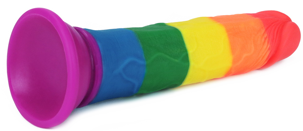 Фото Lovetoy, Китай Радужный фаллоимитатор Prider Dildo 19 см
