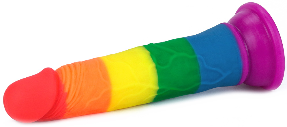 Фото Lovetoy, Китай Радужный фаллоимитатор Prider Dildo 19 см