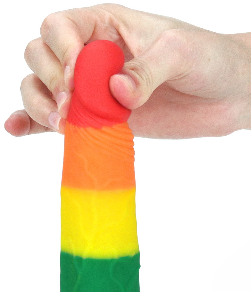 Фото Lovetoy, Китай Радужный фаллоимитатор Prider Dildo 19 см
