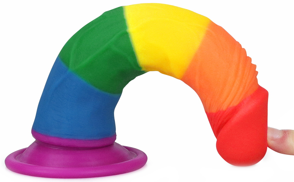 Фото Lovetoy, Китай Радужный фаллоимитатор Prider Dildo 19 см