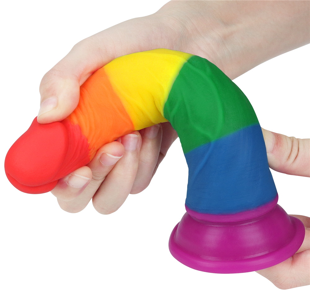 Фото Lovetoy, Китай Радужный фаллоимитатор Prider Dildo 19 см