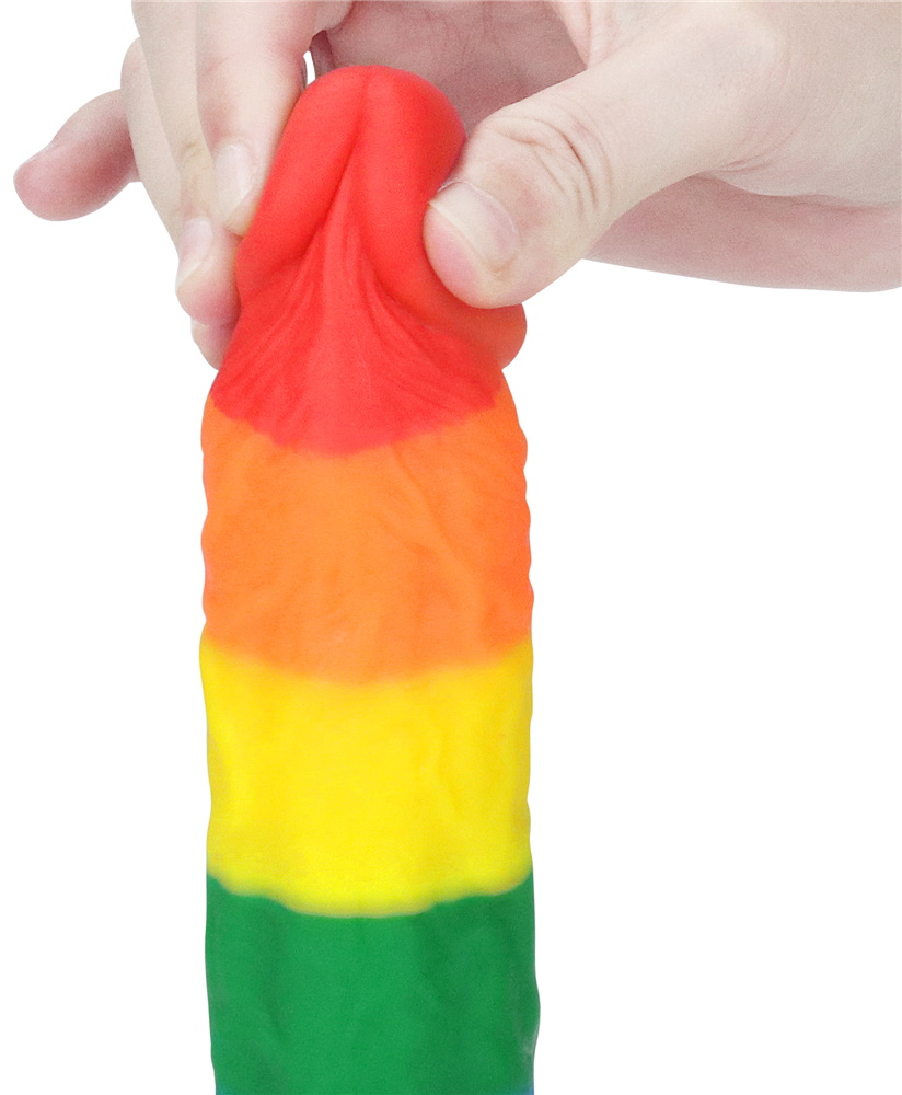 Фото Lovetoy, Китай Радужный фаллоимитатор Prider Dildo 21 см