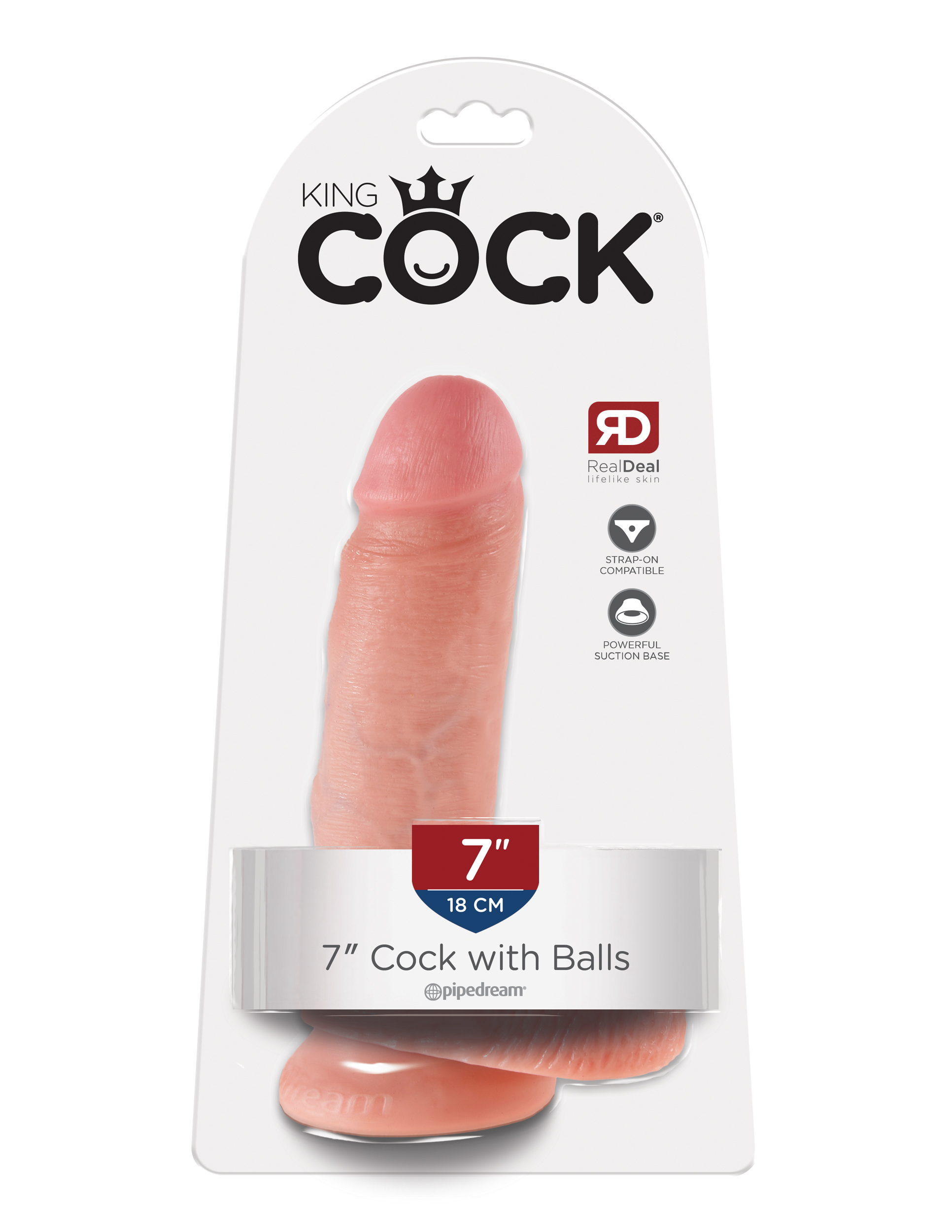 Фото PipeDream, США Фаллоимитатор с присоской King Cock 7 in Cock with Balls Flesh