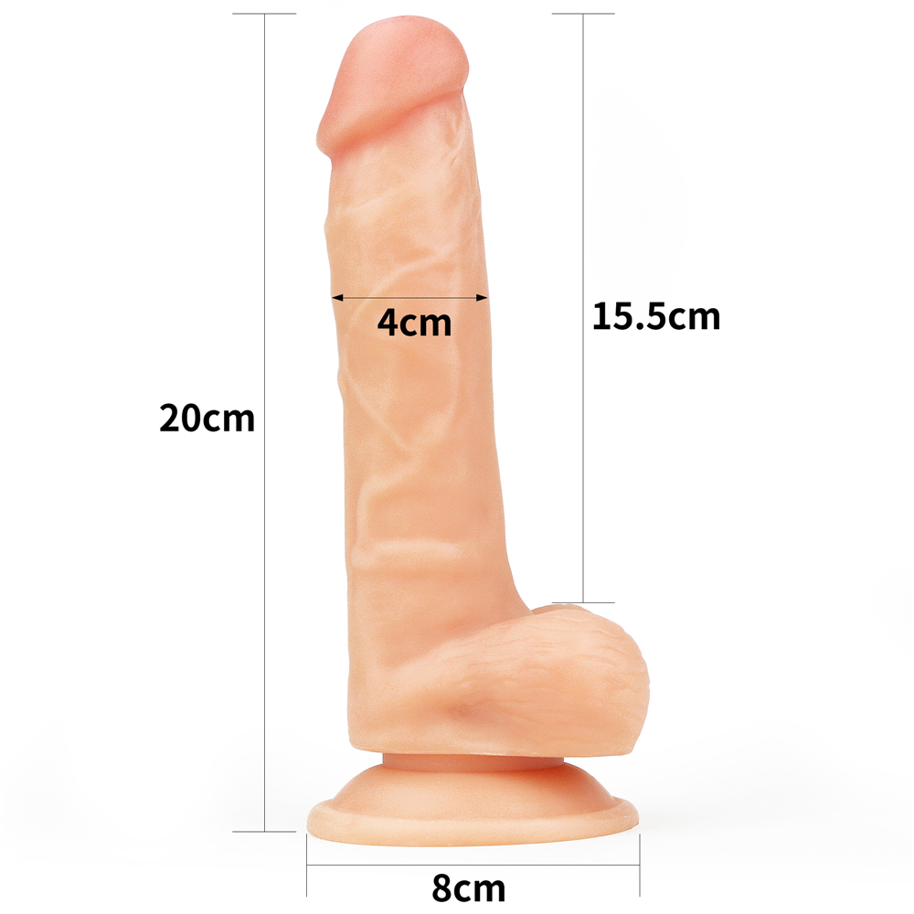 Фото Lovetoy, Китай Реалистичный фаллоимитатор на присоске The Ultra Soft Dude 20 см