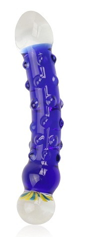 Lovetoy, Китай Двухсторонний фаллоимитатор из голубого стекла Glass Romance 18 см — купить в Минске Изображение Lovetoy, Китай Двухсторонний фаллоимитатор из голубого стекла Glass Romance 18 см