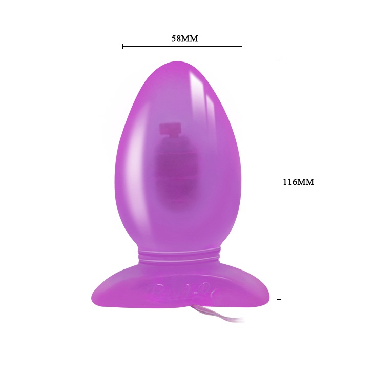 Изображение Baile, Китай Анальная пробка на присоске с вибрацией фиолетовая Super Butt Plug