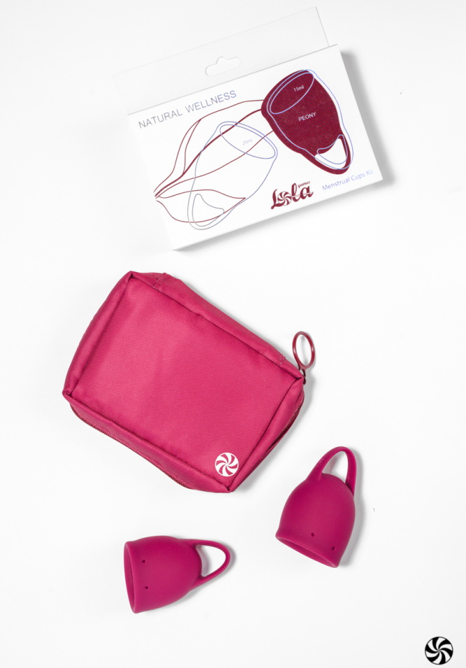 Фото Lola Toys, Россия Набор менструальных чаш Natural Wellness Peony Wine Red