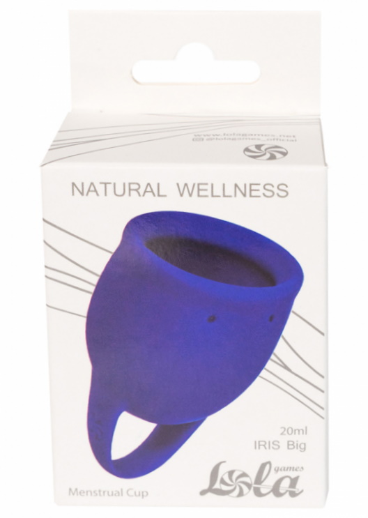 Изображение Lola Toys, Россия Менструальная чаша Natural Wellness Magnolia Iris Blue 20 мл
