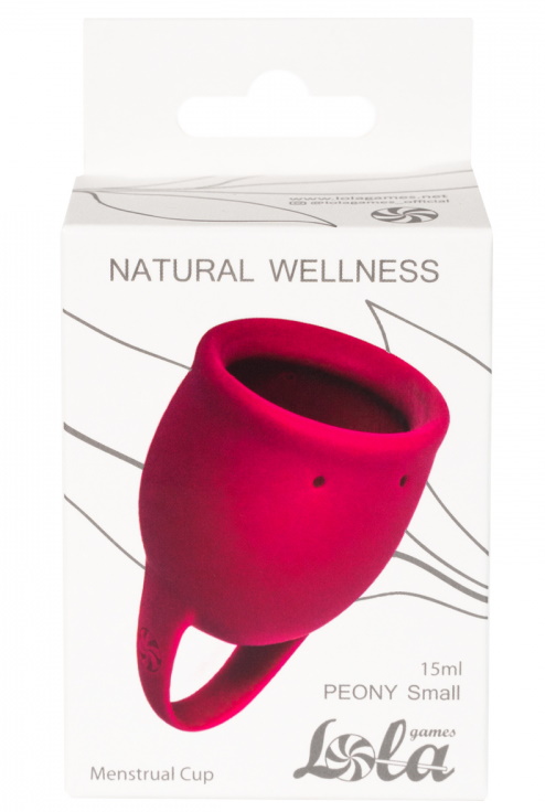 Фото Lola Toys, Россия Менструальная чаша Natural Wellness Peony Wine Red 15 мл