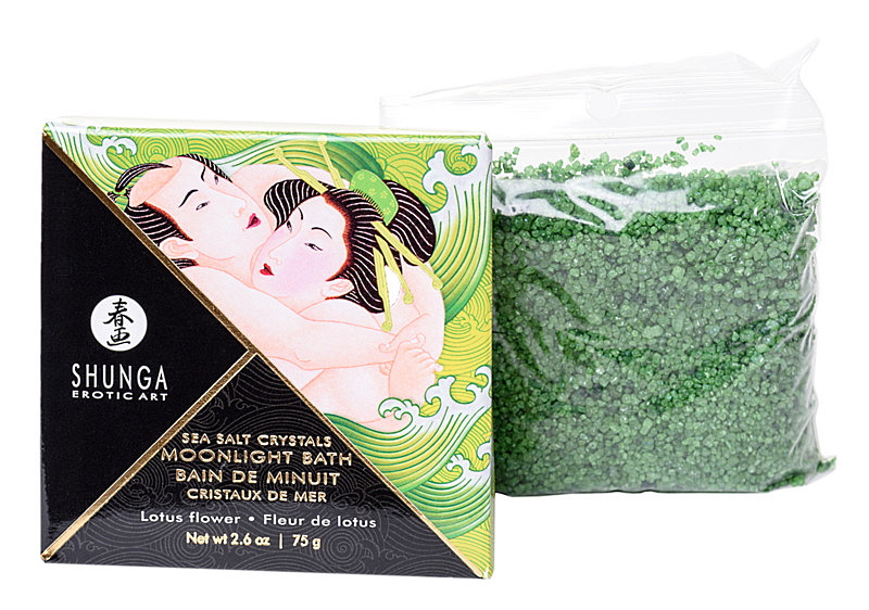 Изображение Shunga, Канада Соль мёртвого моря Shunga Moonlight Bath Lotus Flower с ароматом лотоса 75 гр