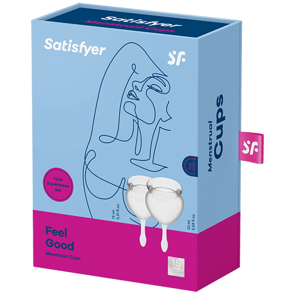Фото Satisfyer, Германия Набор менструальных чаш Satisfyer Feel Good, прозрачный