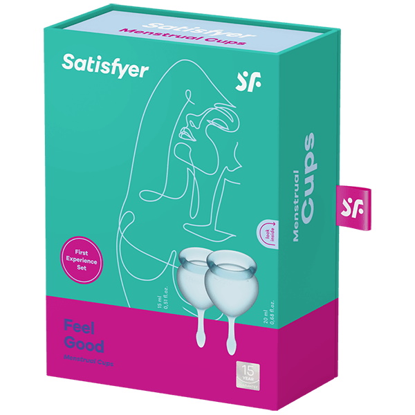 Изображение Satisfyer, Германия Набор менструальных чаш Satisfyer Feel Good, голубой