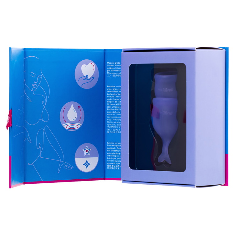 Фото Satisfyer, Германия Набор менструальных чаш Satisfyer Feel Secure, лиловый
