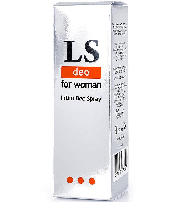 Изображение Биоритм, Россия Интим-дезодорант для женщин LoveSpray Deo 18 мл