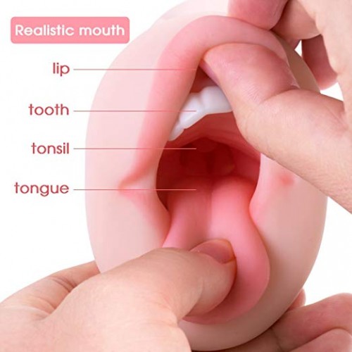 Фото Nlonely, Китай Мастурбатор 2 в 1 Vagina-Oral sex with teeth