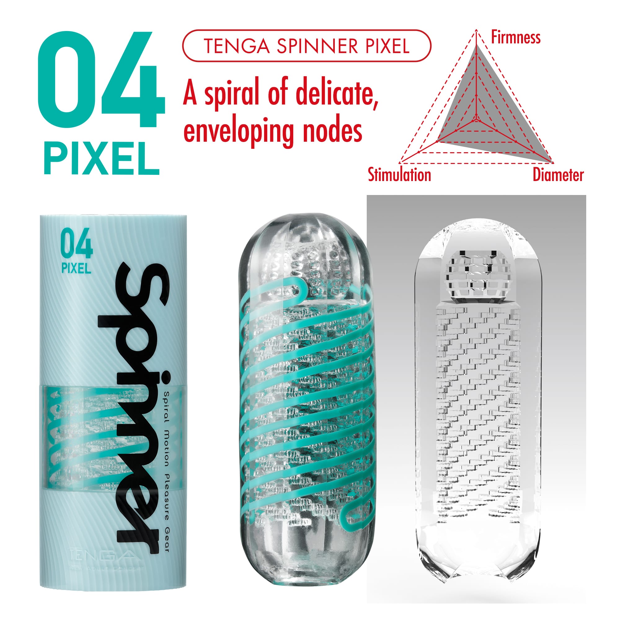 Фото Tenga, Япония Мастурбатор Tenga Pixel Spinner