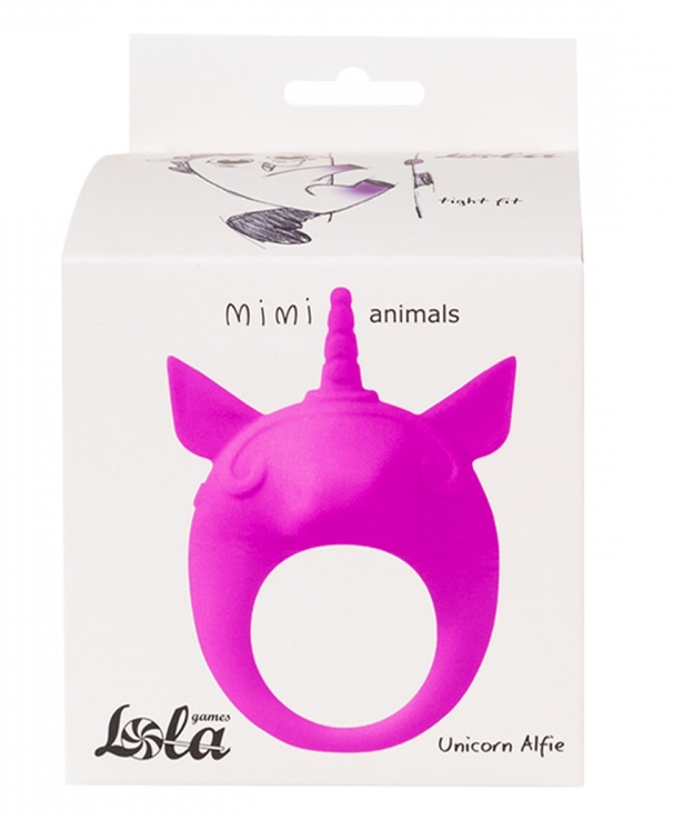 Фото Lola Toys, Россия Эрекционное виброкольцо Mimi Animals Unicorn Alfie Purple