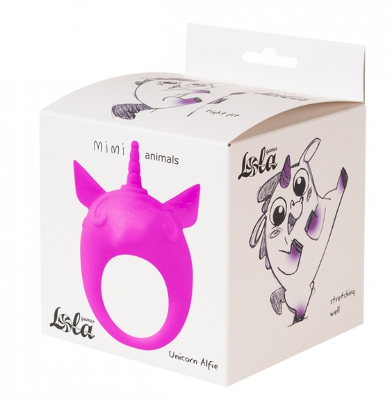 Фото Lola Toys, Россия Эрекционное виброкольцо Mimi Animals Unicorn Alfie Purple