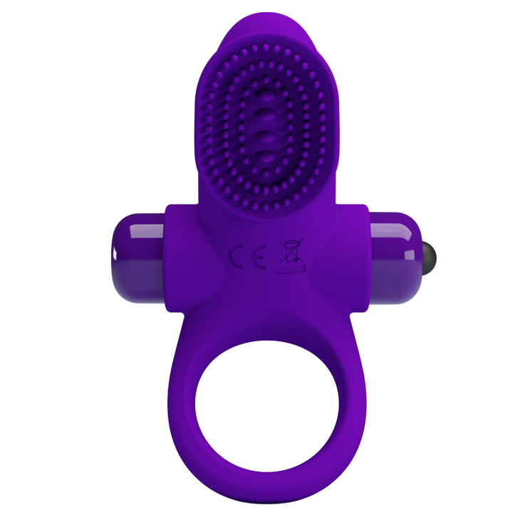 Изображение Pretty Love, Китай Эрекционное кольцо Pretty Love Vibrant Penis Ring II с клиторальной вибро-щеточкой