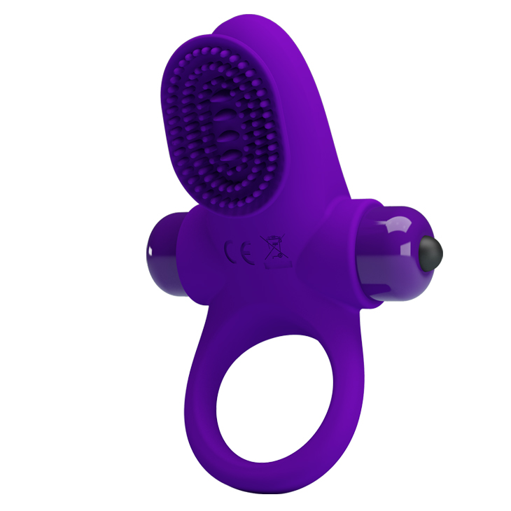 Изображение Pretty Love, Китай Эрекционное кольцо Pretty Love Vibrant Penis Ring II с клиторальной вибро-щеточкой