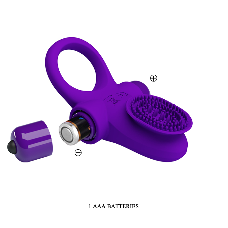 Изображение Pretty Love, Китай Эрекционное кольцо Pretty Love Vibrant Penis Ring II с клиторальной вибро-щеточкой