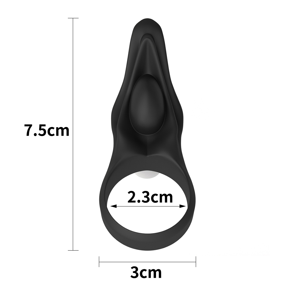 Фото Lovetoy, Китай Виброкольцо Power Clit Silicone Cockring черное