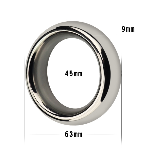 Изображение Lovetoy, Китай Металлическое эрекционное кольцо Stainless Steel Metal Silver Cockring 45 мм