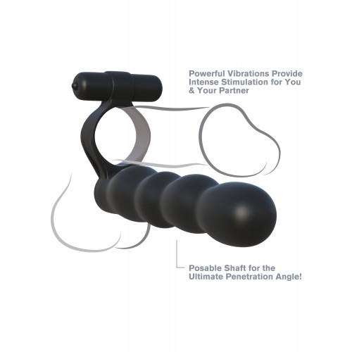 Фото PipeDream, США Вибро-кольцо для двойного проникновения Fantasy C-Ringz Posable Partner Double Penetrator