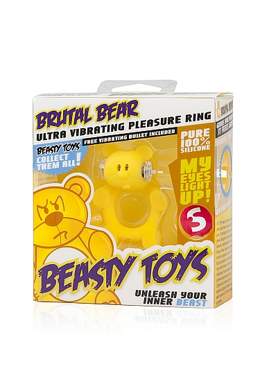 Изображение  Виброкольцо Брутальный медвежонок Brutal Bear