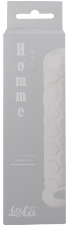 Фото Lola Toys, Россия Фаллоудлинитель с кольцом Homme White Long + 3 см