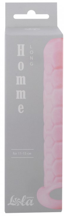 Изображение Lola Toys, Россия Фаллоудлинитель с кольцом Homme Long Pink + 3 см